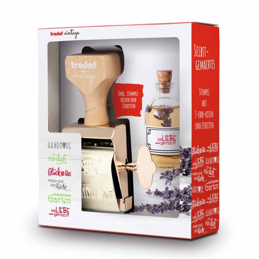 TRODAT Timbro Vintage - Set "Fatto a Mano" TRODAT Timbro Vintage - Set "Fatto a Mano"