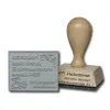 Timbro in legno 70x30 mm Timbro in legno 70x30 mm